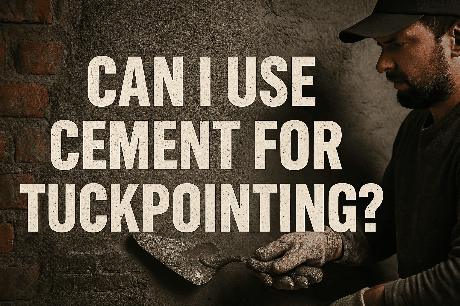 Can i use cement for tuckpointing