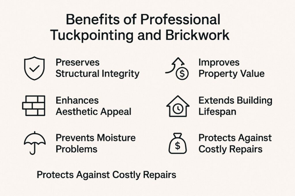 Tuckpointing and Brickwork Restoration 6 benefits of professional tuckpointing