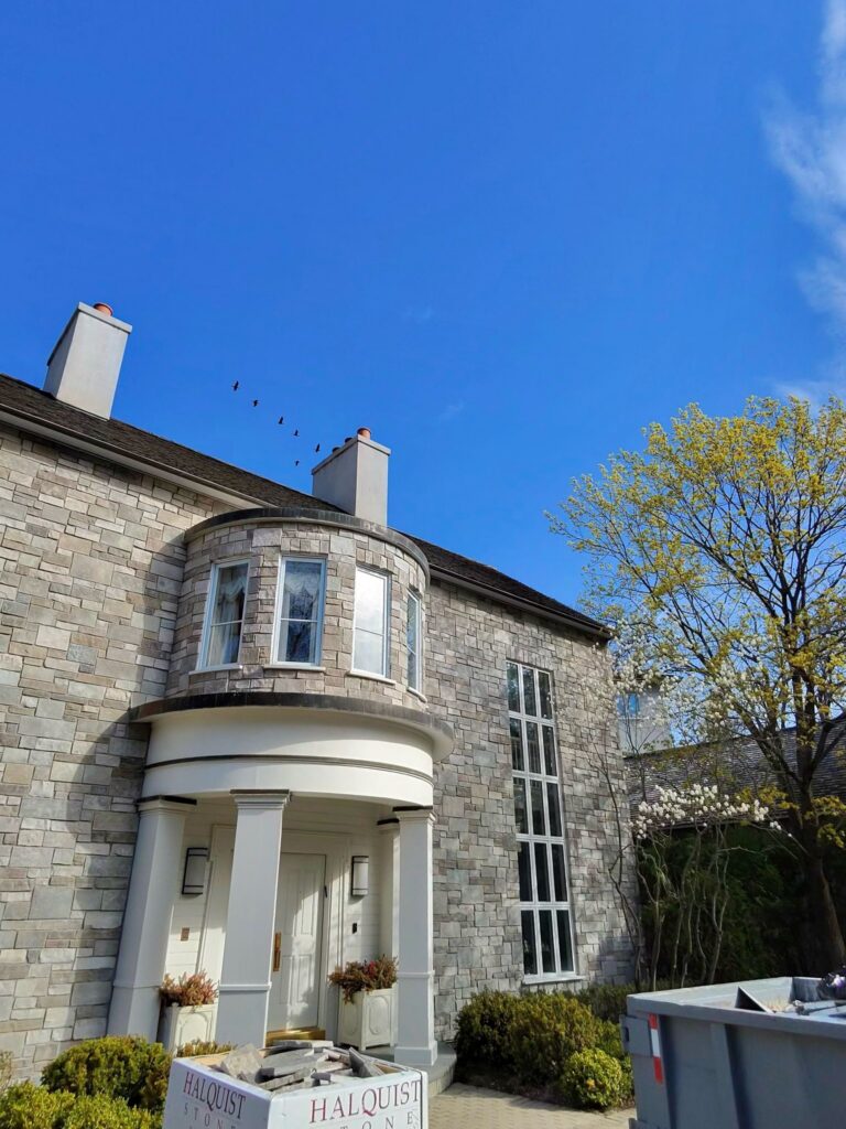 Finished Halquist natural stone veneer facade